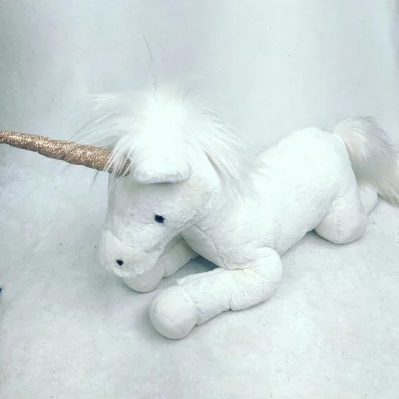 Jellycat Toys Jellycat Luna White Unicorn Gold Glitter Horn
